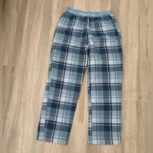 Abercrombie Kids Blue Plaid Pajama Bottoms